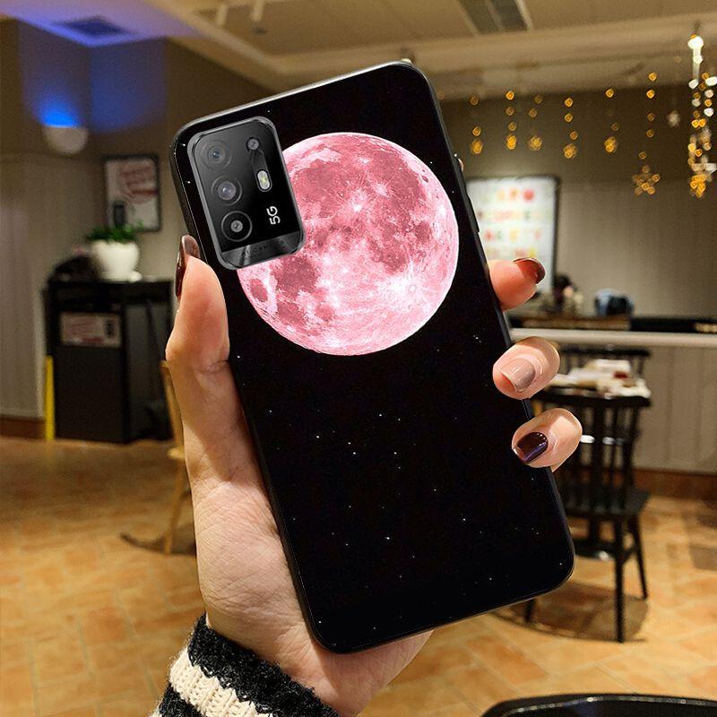New Planet Space Pink Moon Spaceman Phone Cover For OPPO A74 A94 A3S A5S A9 A12 A15S A52 A53 A53S A72 A73 2020 A91 5G Case Coque
