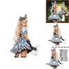 Heißes Filmthema Alice Dienstmädchen Cosplay Kostüm Für Frauen Bühnenauftritt Polyester Outfit