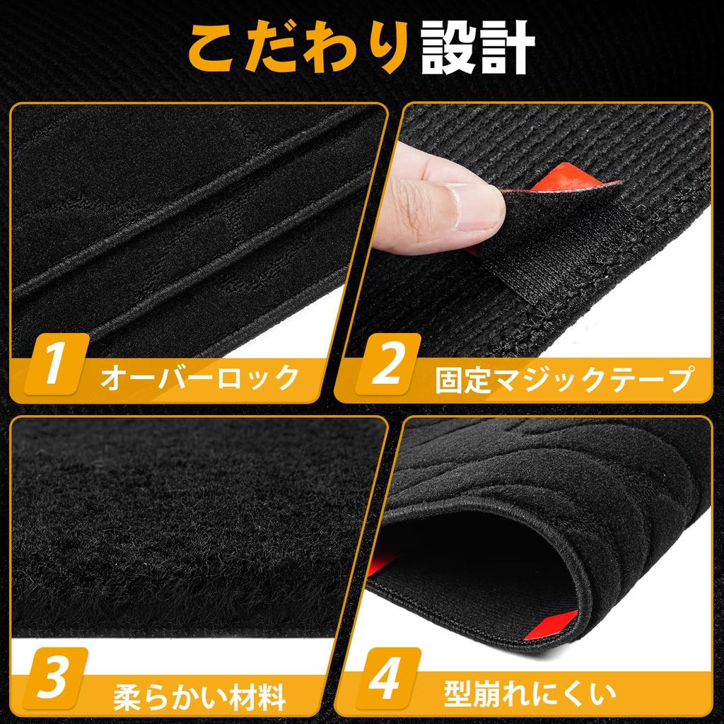 AUTO SPEC Suzuki Jimny JB64 JB74W Trunk JIMNY SIERRA Luggage Room Cargo Car Floor Mat 2018 Interior Easy Protective Car Wave Pattern Set Mat, Mat,