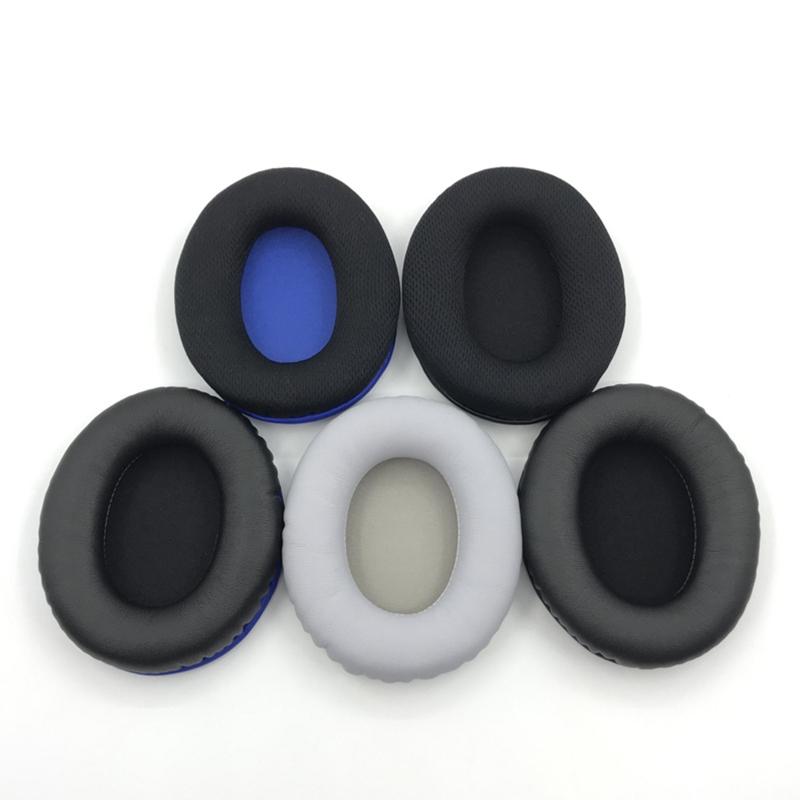 Replacements Mesh Leather Ear Pads Beam Cushions for Headsets Cover Earphone Earcups