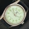 VINTAGE FAVRE LEUBA SEA KING 253 HAND-WINDING SWISS MENS GREEN WATCH A703017-1