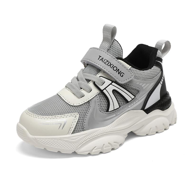 Children Sneaker Boys Casual Shoes Breathable Mesh Flat Student Walking Shoes Non-slip Lightweight Sports Tennis Footwear