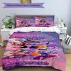 Set copripiumino 3 pezzi (1*Copripiumino + 2*Federe, Senza Nucleo),Set Biancheria da Letto con Stampa KPop Demon Hunters, Decorazione Camera da Letto, Stagione Unica, Regalo di Compleanno