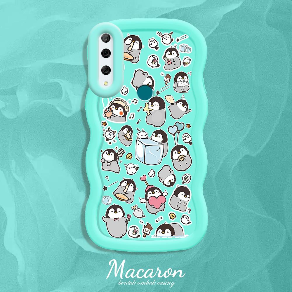 

Окрашенный узор Big Wave Edge Мягкий силиконовый материал Macaron чехол для телефона противоударный защитный резиновый чехол для iPhone Huawei Honor Infinix Tecno Tecno Spark Go 2023 синий