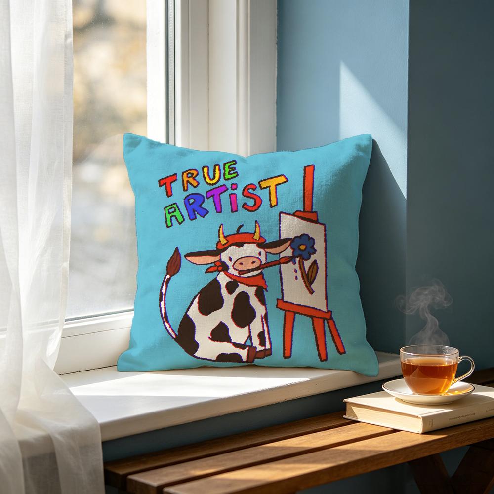 Abstract Cow Cushion Cover Cushion Cover Set Pcs x x x Pillowcase Decorative Sofa Home Decor
