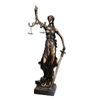 Bronze Goddess Themis Sculpture: Justice Law Scales Ornament for Lawyer's Office