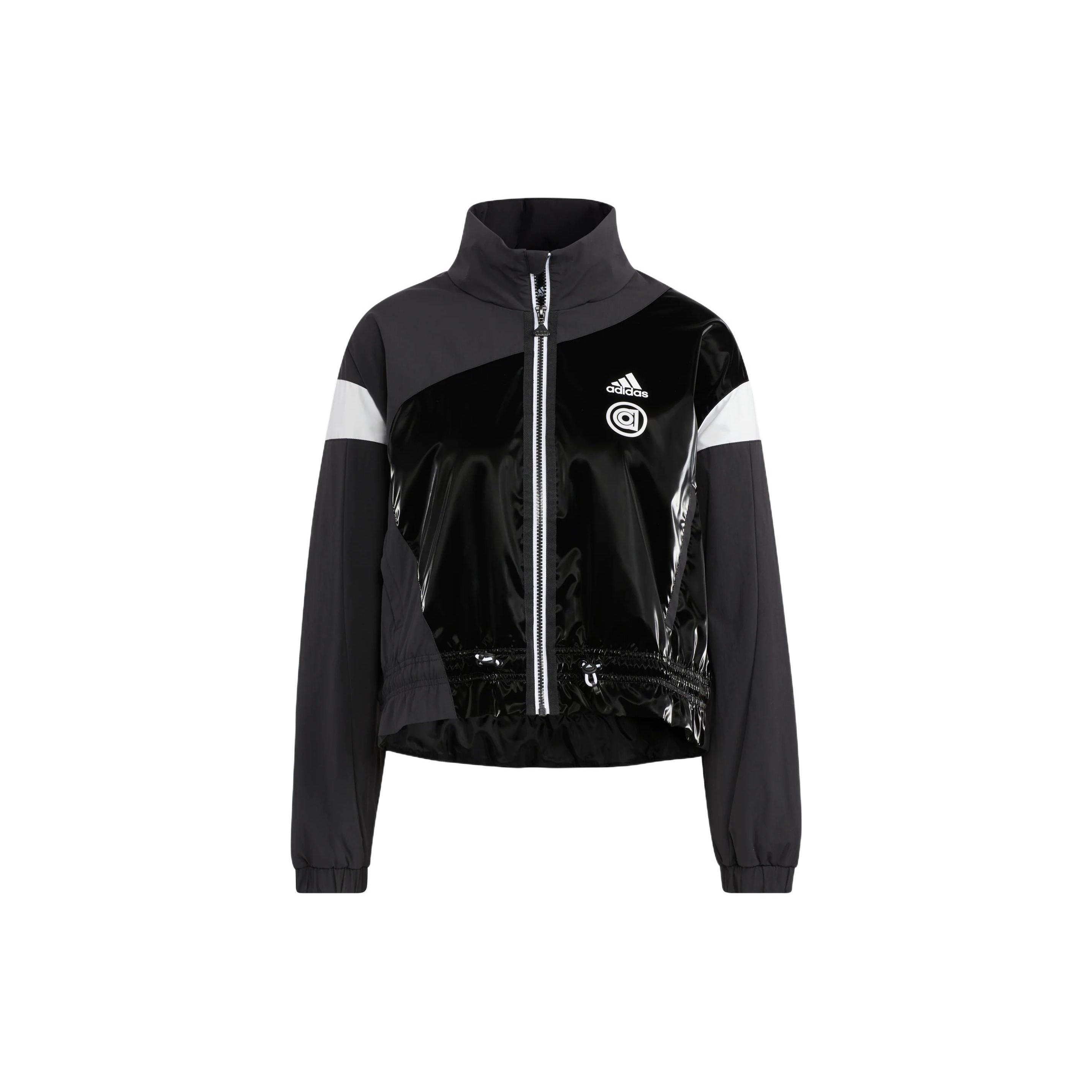 (WMNS) adidas UST Woven Jacket Asia Sizing Black White Women s HR8155 XXL