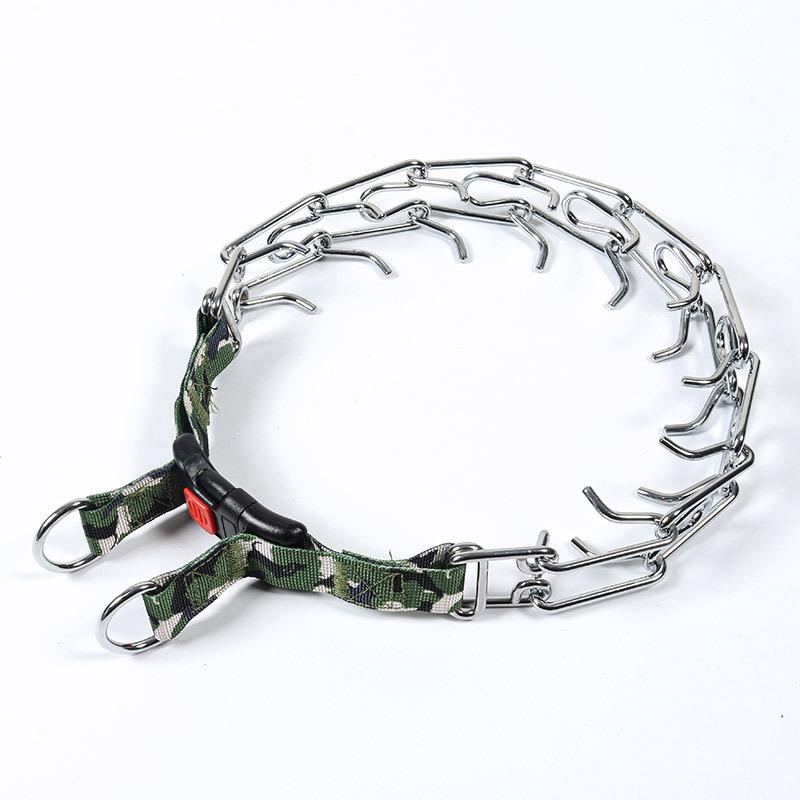 Avtagbar Metallhundträningshalsband med Järnspänne