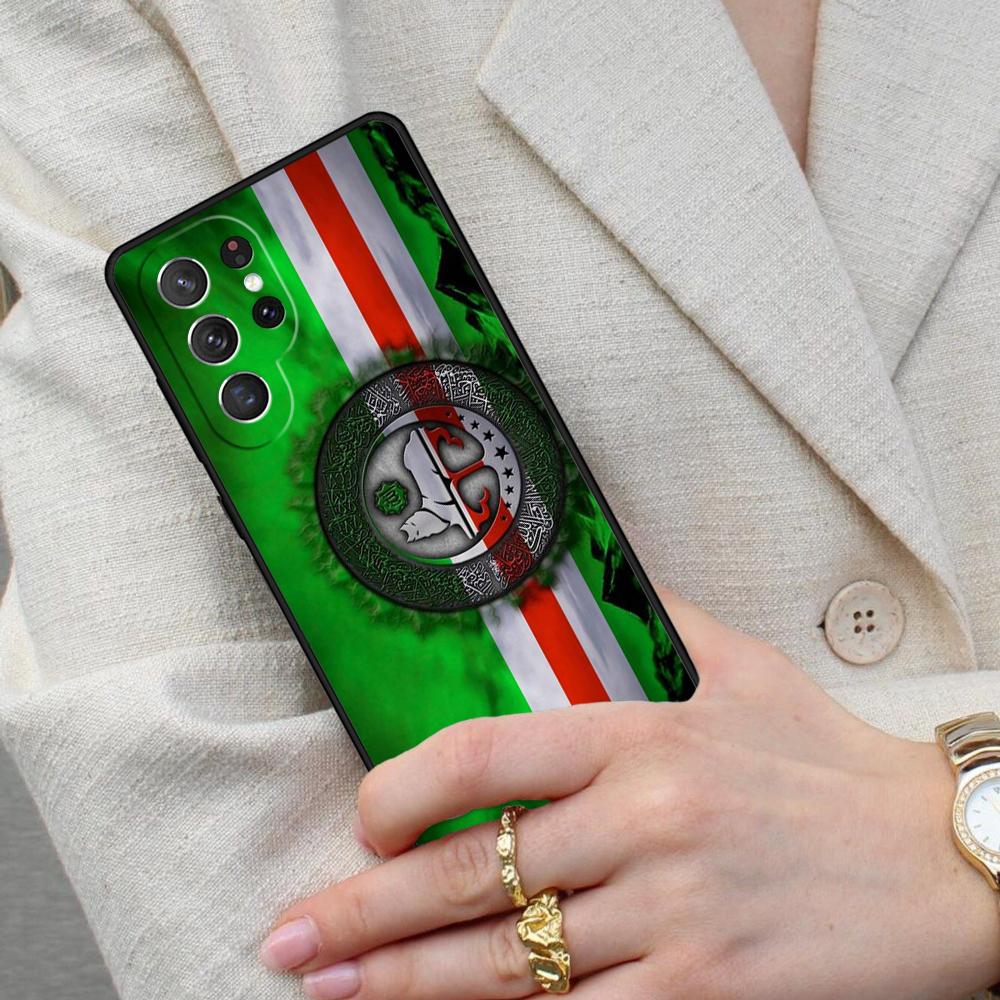 Chechen Flag Chechnya Cell Phone Case for Samsung Galaxy S26 Ultra S25 S24 S23 S22 S21 S20 Note10 Cover