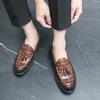 Men's shoes foreign trade new casual leather shoes one pedal Doudou small leather shoes trend British style fashion leather shoes men