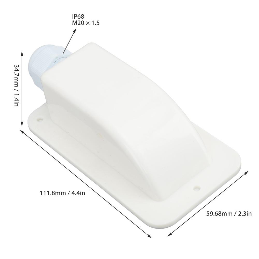 2Set 6mm² to 12mm² Cable Solar Cable Entry Gland White Single Cable Entry Solar Cable Entry Gland Housing Waterproof Design
