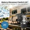 12-36V Master Battery Disconnect Switch,High Current up to 500A.Perfect for Cars, Trucks, RVs, Boats, and ATVs. Easy On/Off Operation with Face Plate