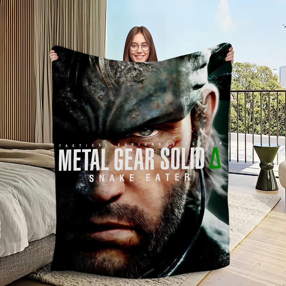 M-Metal G-Gear S-Solid Delta Snake Eater Flannel Warm Comfort Soft Plush Blanket For Picnic Beds Sofas Homes And Bedrooms
