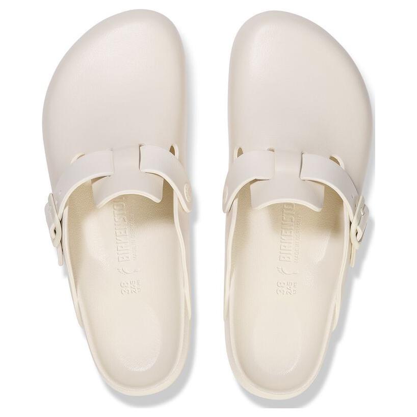 Birkenstock Boston Closed Toe Slippers Unisex White Regular 1027381