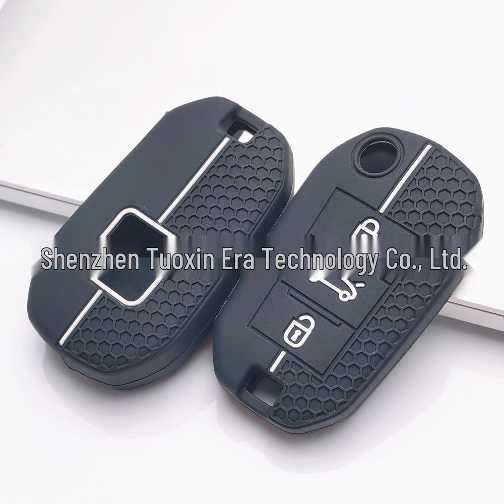 Peugeot and Citroen Car Key Silicone Case - Honeycomb Design