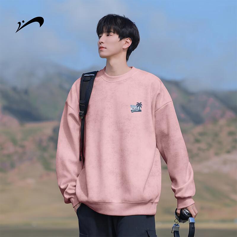 Guirenniao Men's Heavyweight Crew Neck Casual Pullover Sweatshirt