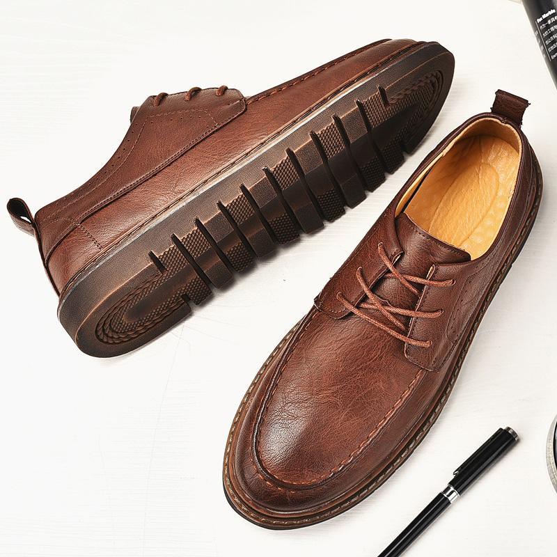 Handmade Leather Men Shoes Casual Comfortable Men Leather Shoes Men Shoes Hot Sale Outdoor Walking Shoe