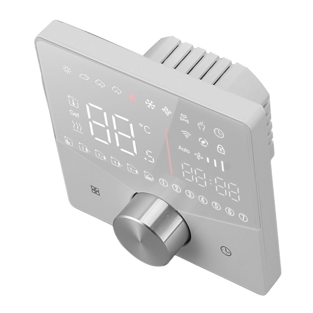 Smartes Digitales Thermostat LCD Farbdisplay Präzise Steuerung Intelligenter Temperaturregler Weiß