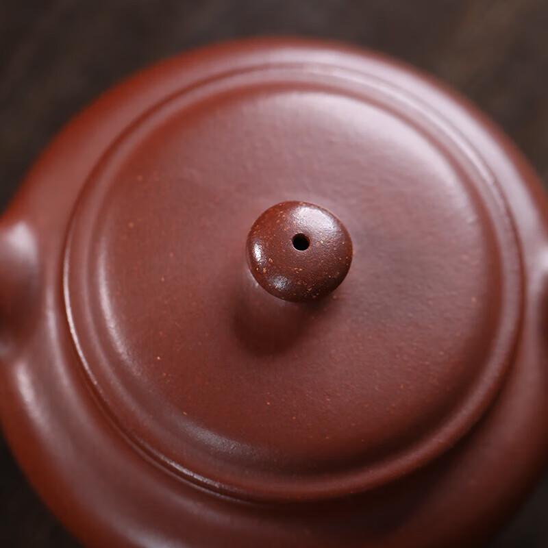 Zisha Antique Flat-Belly Teapot