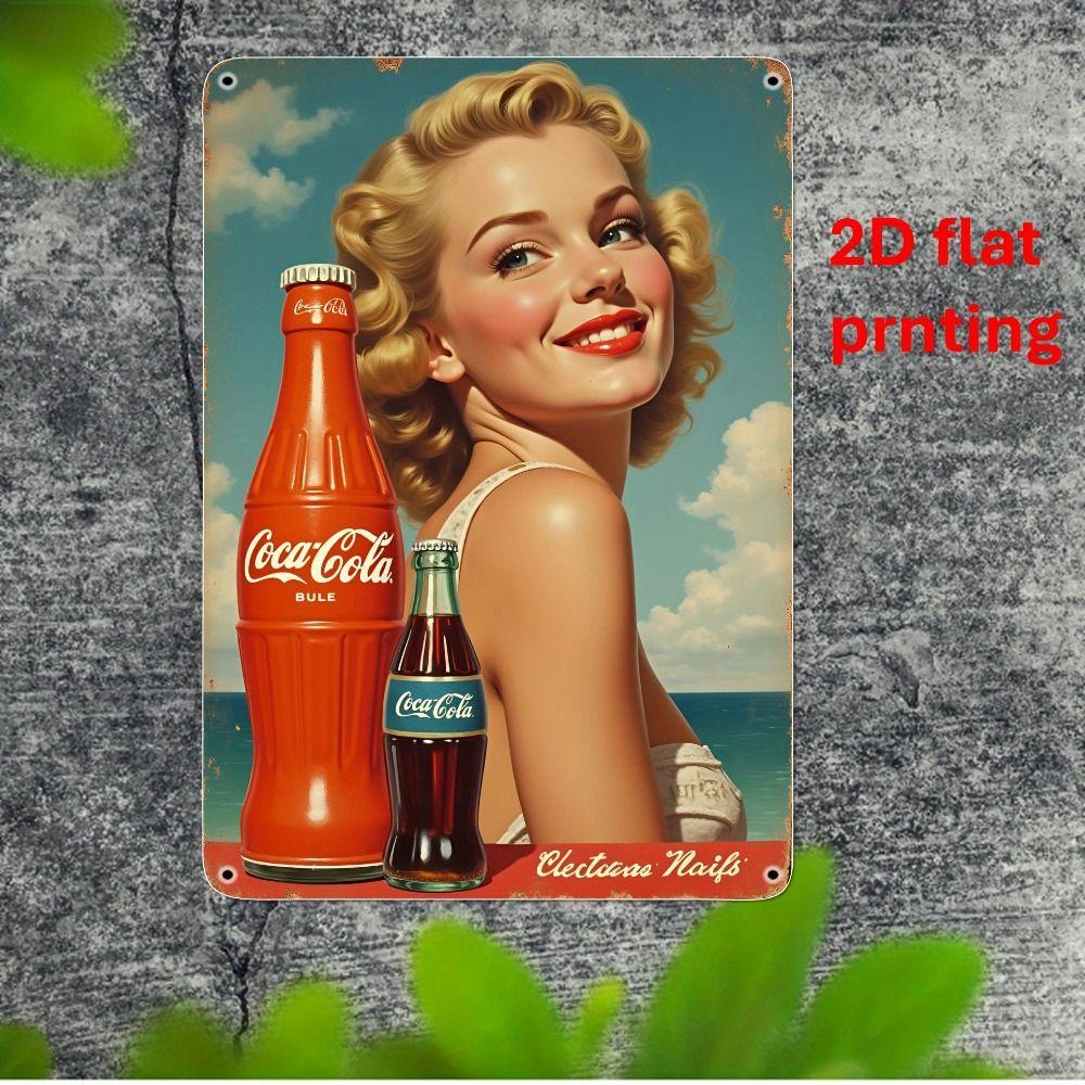 Vintage Metal Tin Sign Campari Red Passion Cocktail Bar Pub Wall Decor 20x30cm