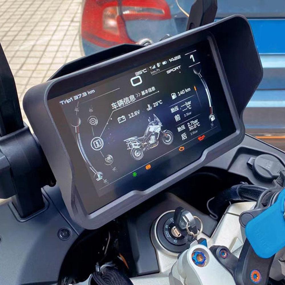 Motorcycle Sun Visor Speedometer Tachometer Cover Display Shield For CFMOTO 800MT 2021-2023
