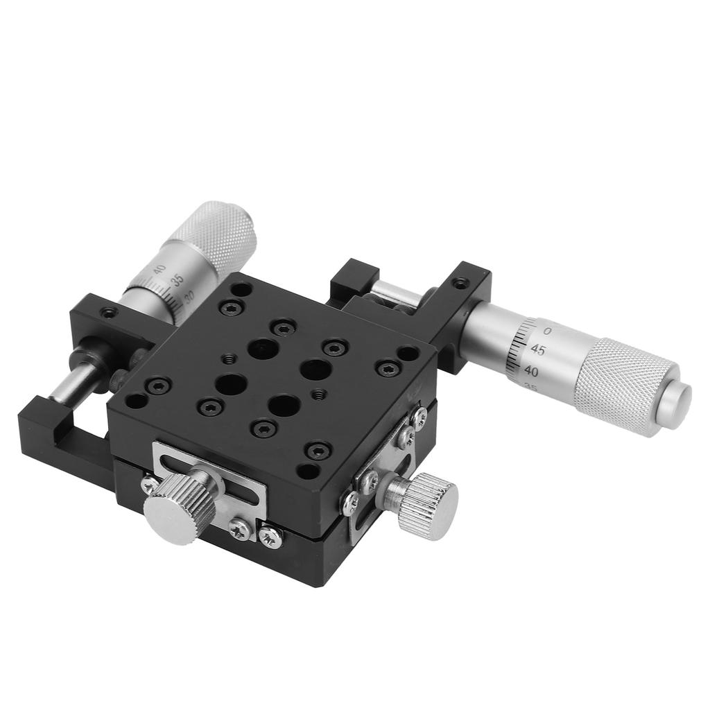 Linear Sliding Table XY Axis Manual Platform Cross Roller Guide Type Stage 40x40mm SEMYW40‑AS