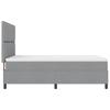 Boxspring bed with headboard Light Gray 140 x 190 cm Fabric