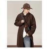 Spring and Autumn Men's New Mid-length Loose Thickened Lapel Jacket