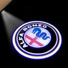 2Pcs Led Car Door Projector Laser Logo Light For Alfa Romeo Giulietta 2011-2019 Giulia Stelvio 2017-2023 Welcome Ghost Lights zl5