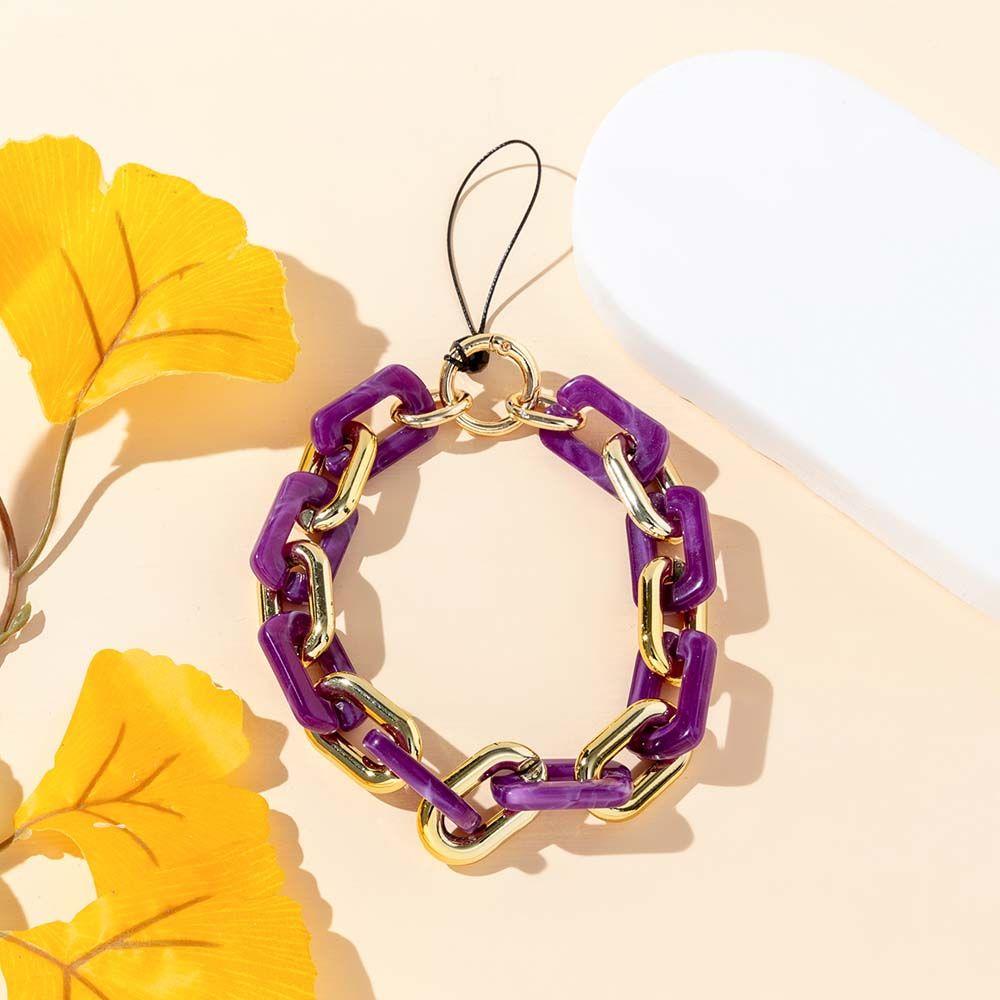 

Hanging Cord Cell Phone Lanyard Soft Pottery Rope Mobile Phone Strap Ring Buckle Phone Lanyard фиолетовый