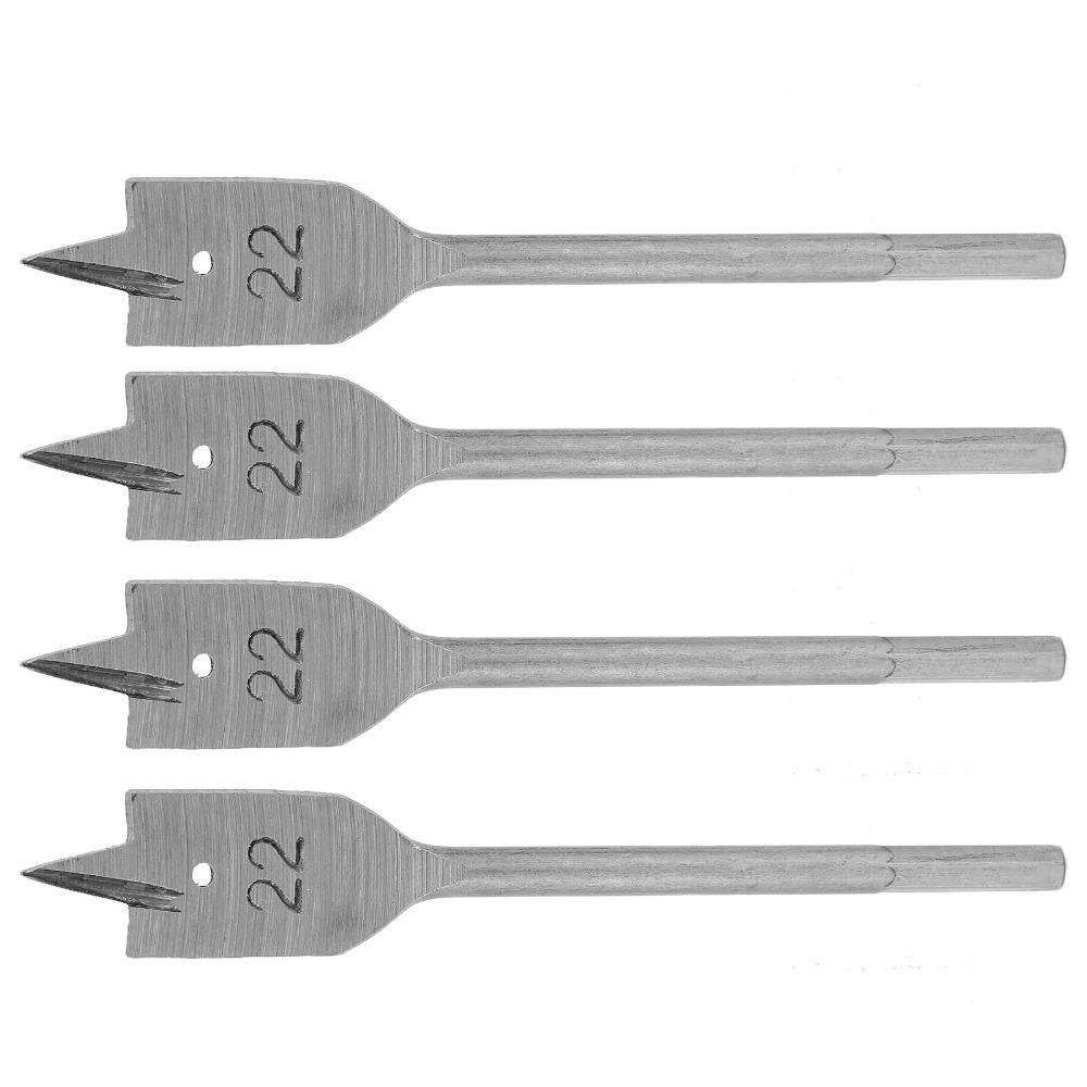 4pcs High Carbon Steel Spade Drill Bit Set Cutting Thorn Wood Drill Bit Set  Drilling