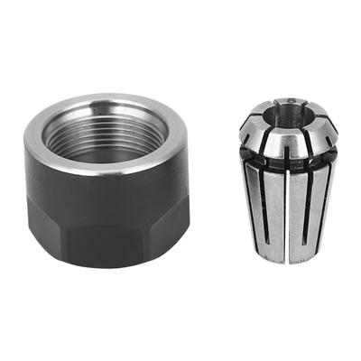 2 PCS Clamping Nut Spring Collet Set 1/4 Inch Collet Nut Set CNC Engraving and Milling Lathe Tools
