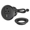 18W USB C Chargers AC Power Outlet Socket Concealed Installation 50mm Diameter OvervoltageS Short CircuitS Safety