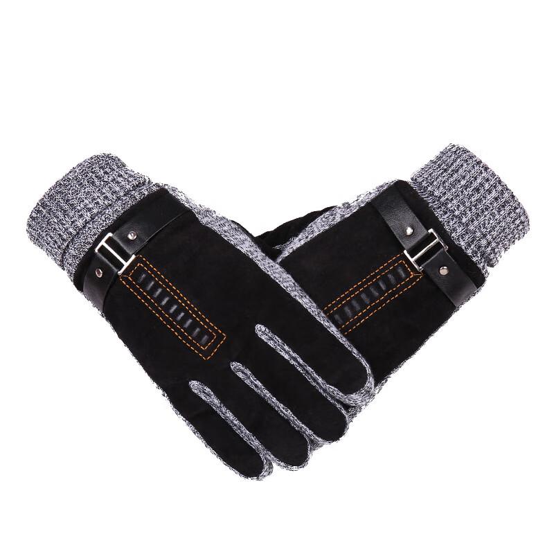 Maihan Men's Pigskin Thermal Touchscreen Gloves