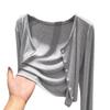 Women's Solid-Color Sun Protection Long Sleeve Cardigan Shawl Jacket