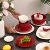 Ruhan Embossed Ceramic Soup Bowl