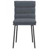 Dining Chairs 2 Pcs Dark Gray Velvet