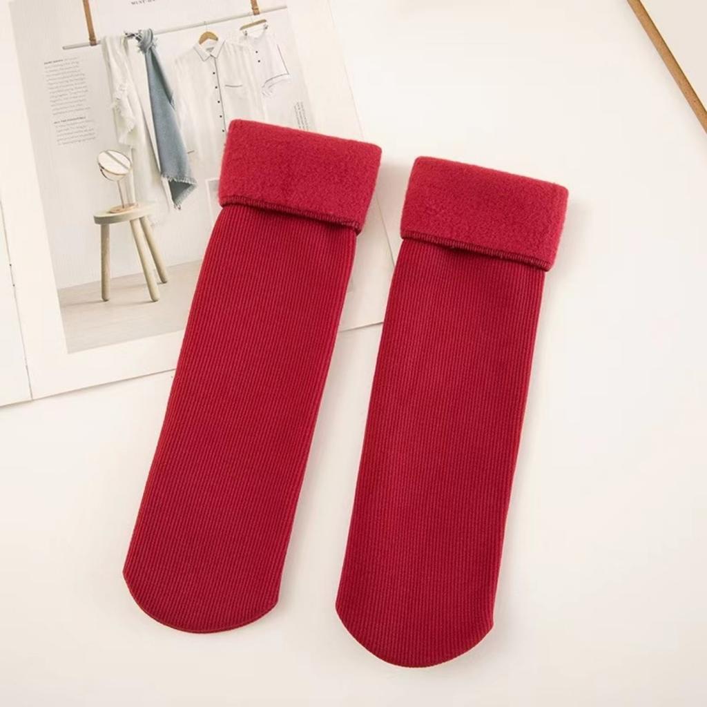 10-1 Women's Winter Warm Mid Tube Socks - Elastic Edge with Thickened Ribbed Design, Available In Multiple Colors, Suitable for Casual and Formal Wear