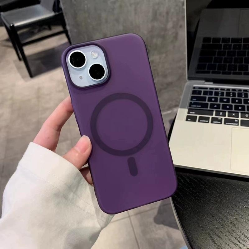 Luxury Matte Phone Case For iPhone 11 12 13 14 15 16 17 Pro Max Plus Air Magnetic Transparent Shockproof Bumper Cover