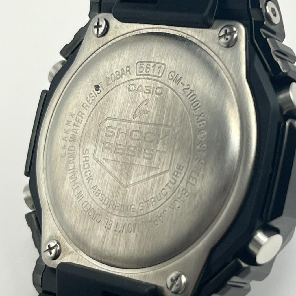 CASIO Black Metal Bezel Watch with Instruction Manual and Box / G-SHOCK GM-2100LXB-1AJF