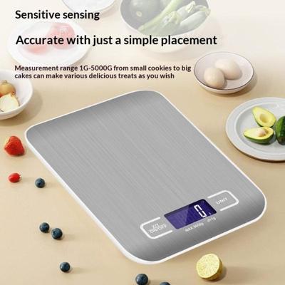 Bilancia da Cucina Digitale Ricaricabile 3000G/0.1G Peso Grammi Cottura Forno