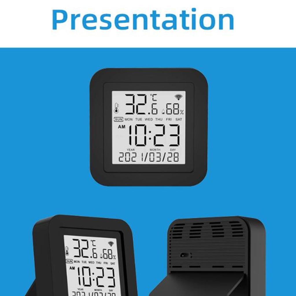 for Smart WiFi Remote Controller TUYA-Wireless Temperature Humidity Sensor Thermometer Hygrometer for Home with LCD Disp