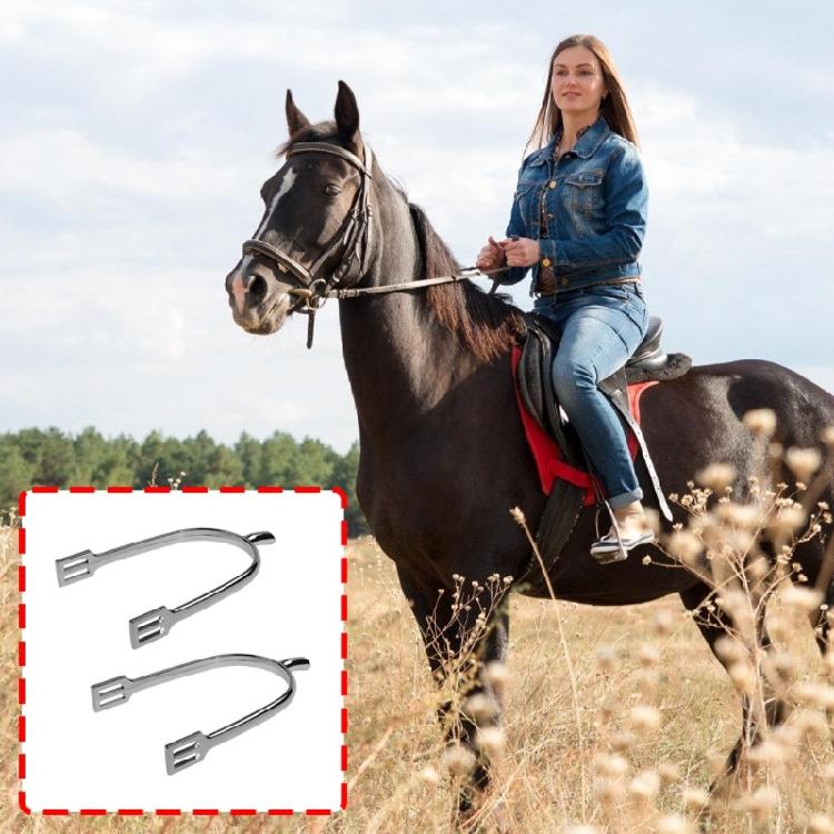 Traditional U Shape English Equestrians Spurs Light Weight Design With Zincs Alloy Construction For Horseback Training