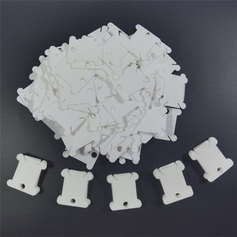 M-Modern-300Pcs Embroidery Floss Bobbin, Embroidery Floss Organizer,Plastic Embroidery Thread Card For Thread Holder Sewing