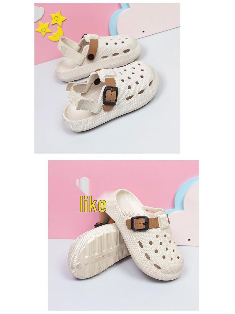 Yeni Yaz Çocuk Birkenstock Sandaletleri: Nefes Alabilir, Kaymaz, Cırt Cırtlı, Anaokulu ve Okul Kıyafetleri İçin Delikli