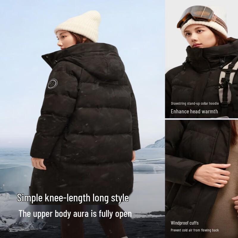 Bosideng Women's Mid-Length Goose Down Jacket