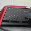 Rear Window Decor Sticker Decal Trim for Ford F150 2015- Black N Flag