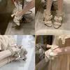 Shoes Woman Luxury Designer  Lolita Court Style Velour Bowknot Princess Dress Shoes Sweet Lolita Elegant Ladies High Heels