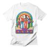 Classic Simple Cartoon Anime American Illustration Casual Tshirt Luxury Brand for Men and Women