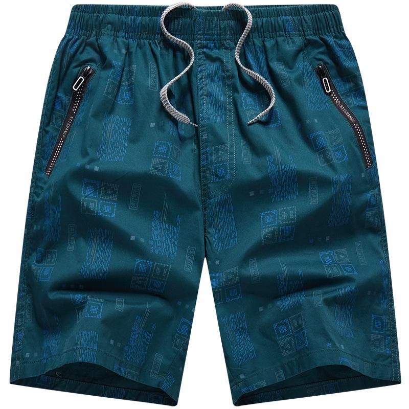 Workwear Cropped Cotton Cropped Shorts Men's Summer Plus Size Loose Fit